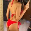 Sexy Diamant Strass Scrunch Butt Bikini Damen Bademode Damen Badeanzug Zweiteiliges Bikini Set Bademode Badeanzug Schwimm