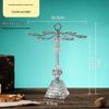 Crystal Wine Decanter & Glass Set with 6-Glass Rack