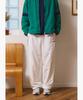 LECOQ Unisex Straight Loose Fit Pants - White Qr123Lpt21