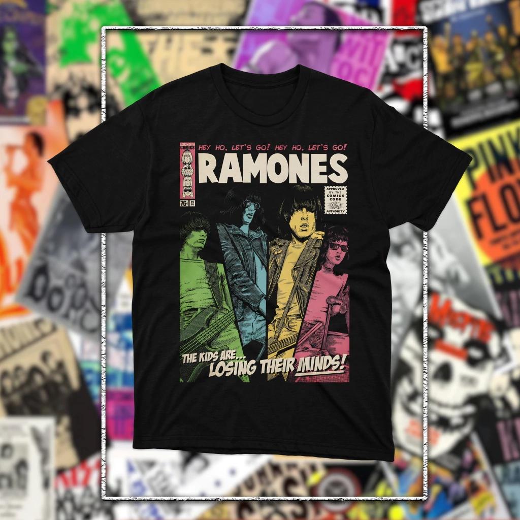 The Ramones Band Punk Rock 50th Anniversary Unisex T Shirt Unisex Cotton Short Sleeve Y2k Oversized Vintage Tee Women Popular Tops