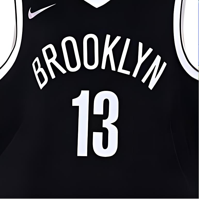 Nike Kids Brooklyn Nets Icon Edition Letter Number Print V-Neck Pullover Outdoor Casual Sports Kids tops Black DQ5400-010