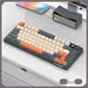 Dazzling Silver Fox K920 Wireless Bluetooth Keyboard & Mouse Set with Color-blocking, Luminous Design & Knob Display for Gaming & Office.