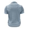 Mens Plus Size Fashion Turn Down Collar Short Sleeve Pocket Polo Shirt