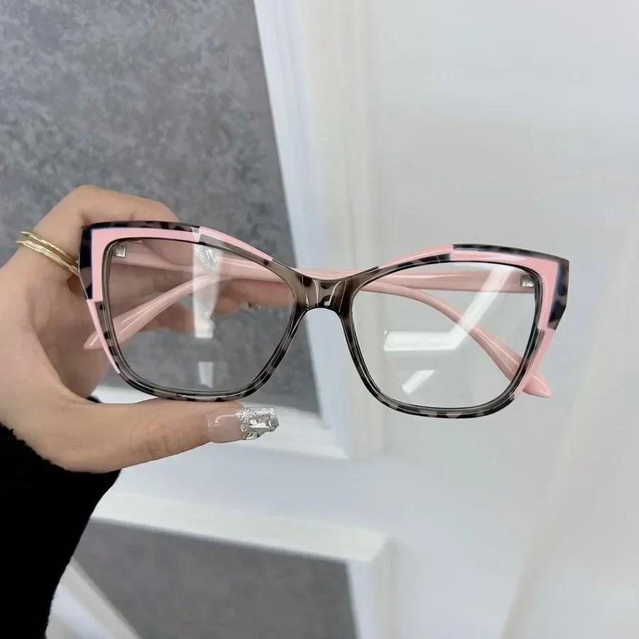 Square Anti Blue Light Glasses Fashion Retro Classic Women Men Computer Gaming Eye Protection Plain Spectacles