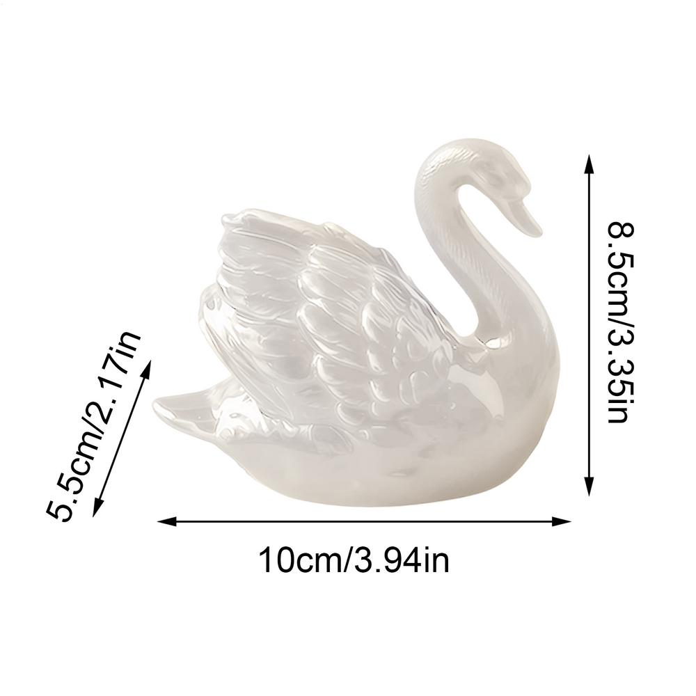 

Toilet Cap Covers Decorative Modern Ceramic Swan Toilet Seat Cover Bathroom Decor for Home Decor Bedroom Restroom Bathtub Dorm белый