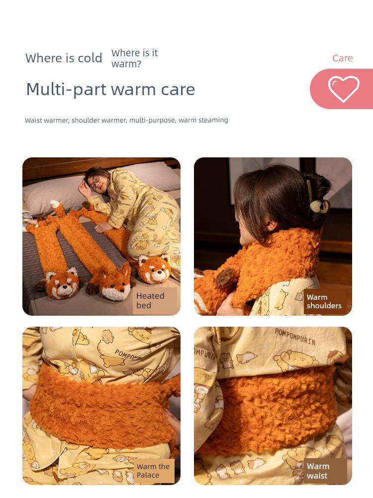 Long Hot Water Bottle for Warming Beds in Winter, a Special Device for Warming Bedding, Water-Filled Heating Pad, Extended Version for Sleeping, Hot