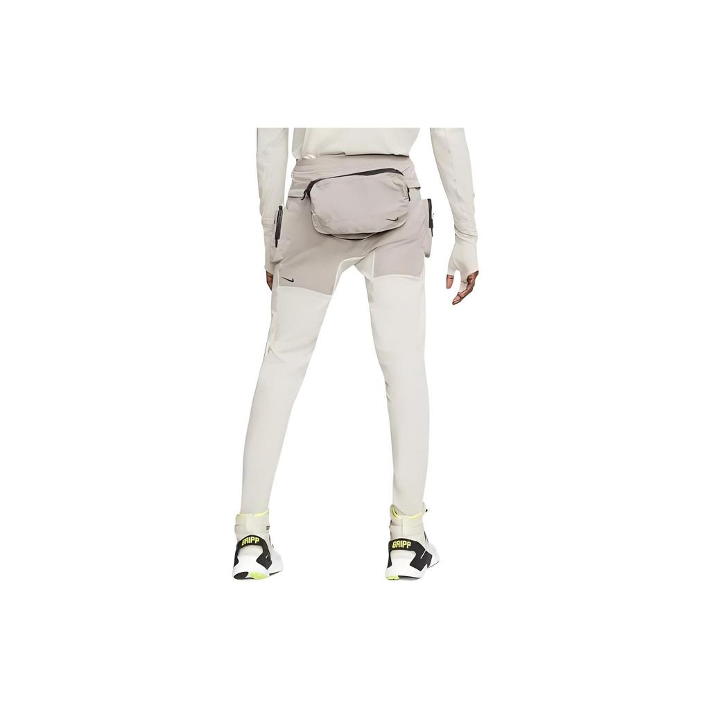 Nike Solid Color Logo Print Multi-Pocket Elastic Waist Casual Pants Unisex Bottoms White BV8079-279