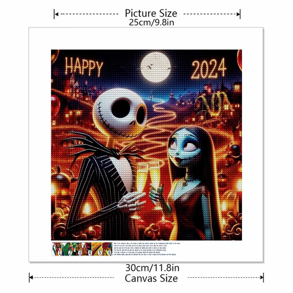 DIY Diamond Painting Happy Halloween Cross Stitch Kit Mosaic Art Diamond Painting Full Circle Diamond Home Decoration