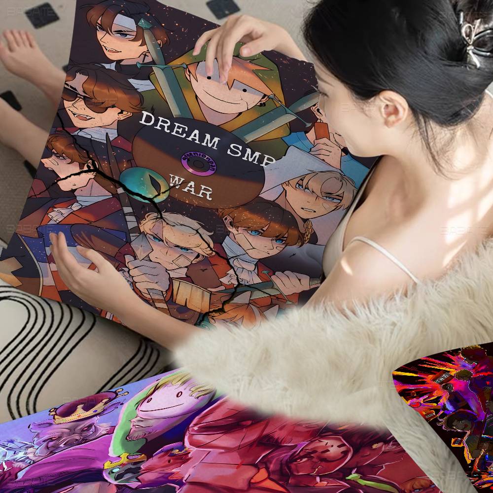 Dream Smp Japanese Anime Cushion Cover Pillowcase Upholstery Sofa Throw Pillow Home Decor Pillowcas