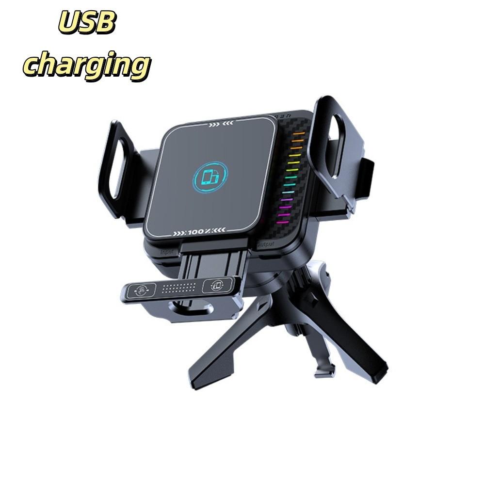 90 Degree Rotation Wireless Car Charger Auto Landscape Car Navigation Bracket Dashboard