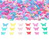 Werich Butterfly Confetti for Party Decorations, Gradient of Sparkling Shiny Foil Table Scatter, Colorful Wedding Birthday Baby Shower Supplies, 3