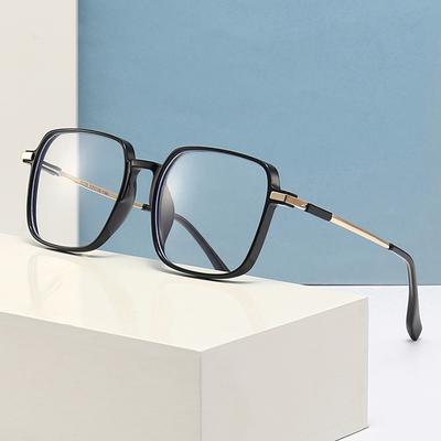 Trendige Anti-Blaulicht-Brille für Damen, modische, quadratische, transparente Computerbrille