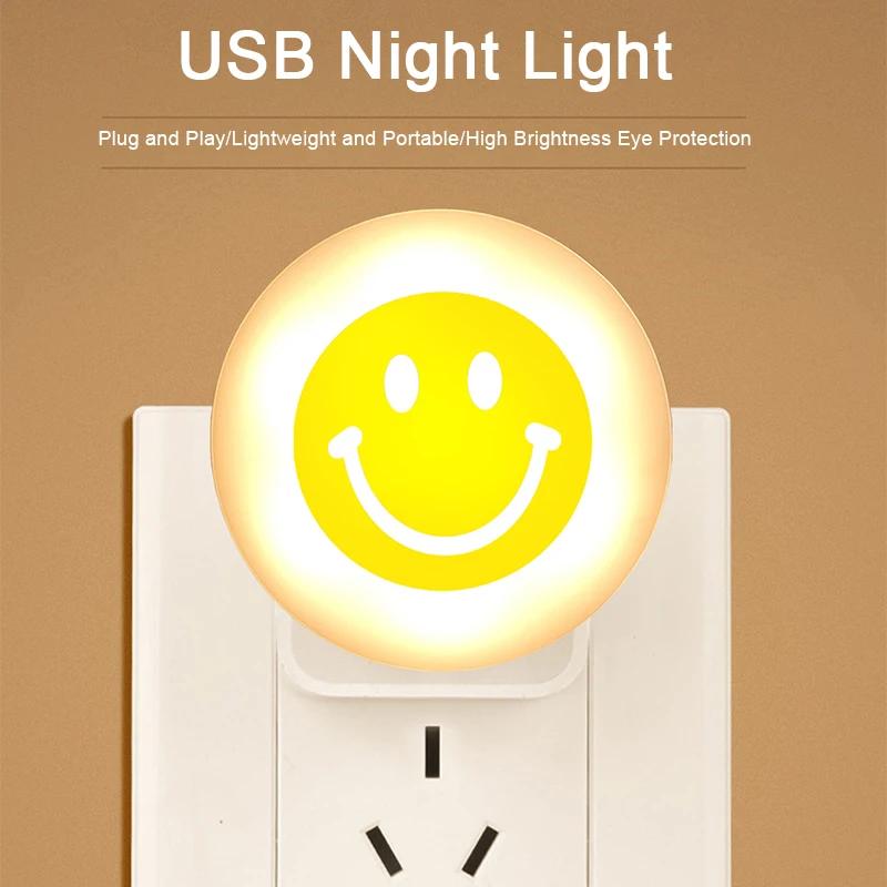 USB-Nachtlicht, Mini-LED-Nachtlicht, USB-Stecker, Lampe, Powerbank, Aufladen, USB-Buchlichter, kleine runde Lese- und Augenschutzlampen