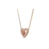 Swarovski Sublima necklace with heart charm for women, rose gold plated 5662874