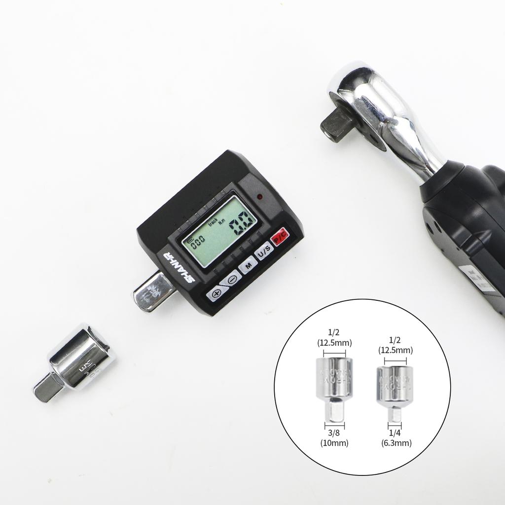 SHANHR 1/2'' Torque Wrench Converter Drive Include 3/8'' and 1/4'' Torque Adapters,Portable Digital Torque Wrench Adapter