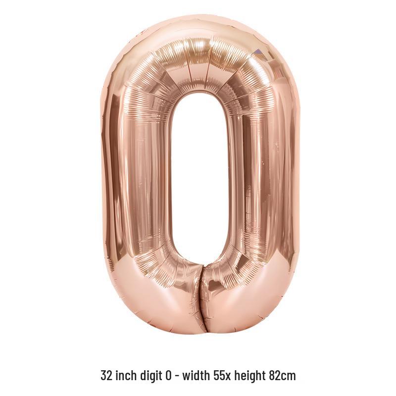 32-Inch White Number '40' Birthday Balloon, Aluminum Foil Party Decoration Prop