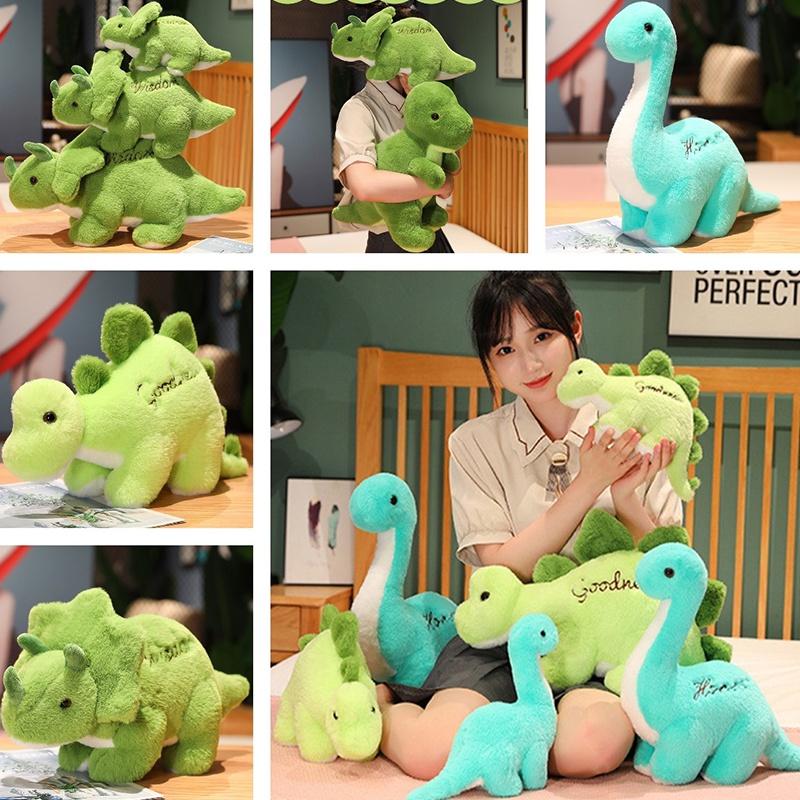 Jurassic Dinosaurier Park Plüschtier Grüner Stegosaurus Dreieckiger Drache Tyrannosaurus Rex Cartoon Stofftier
