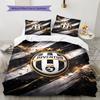 Biancheria da letto con motivo Juventus Football Club, Set piumone Copripiumone Federa Regalo di Compleanno per la Casa(1 * copripiumino + 2 * federa, senza nucleo)