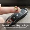 Car Remote Key Sticker Aluminum Emblem Decoration Decal For Porsche Panamera Taycan 911 718 Macan Cayenne Boxster Cayman 918