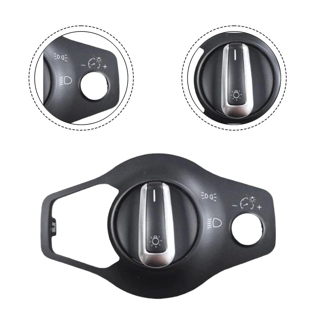 Headlight Control Switch Cover Switch OEM Fitment Switch Cover Plate Exact Control Position Fit For A4 2008-2015
