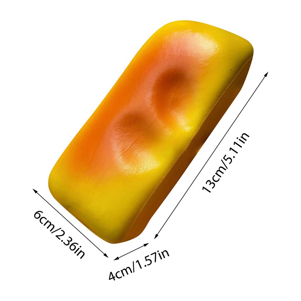 Cheese Cake Bread Squishy Toy Slow Rising Grilled Rice Cake Slow Rebound Squeeze Toy Stress Release Hand Relax Toy Gifts Toys