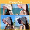 Summer Uv Protection Sun Hat With Wide Brim And Shell Shaped For Women In Breathable Ice Silk Fabric