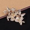 Elegantní ženy Drip Crystal Flower brože jehlice romantické brože pro ženy svatební party svatební pin