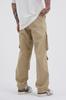 Men's Baggy Machinist Cargo Jeans – Beige S