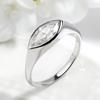 Simple Marquise Cut Moissanite Rings for Women Shine High-Quality Plated S925 Silver/Rose Gold Fine Jewelry Wedding Party Gift