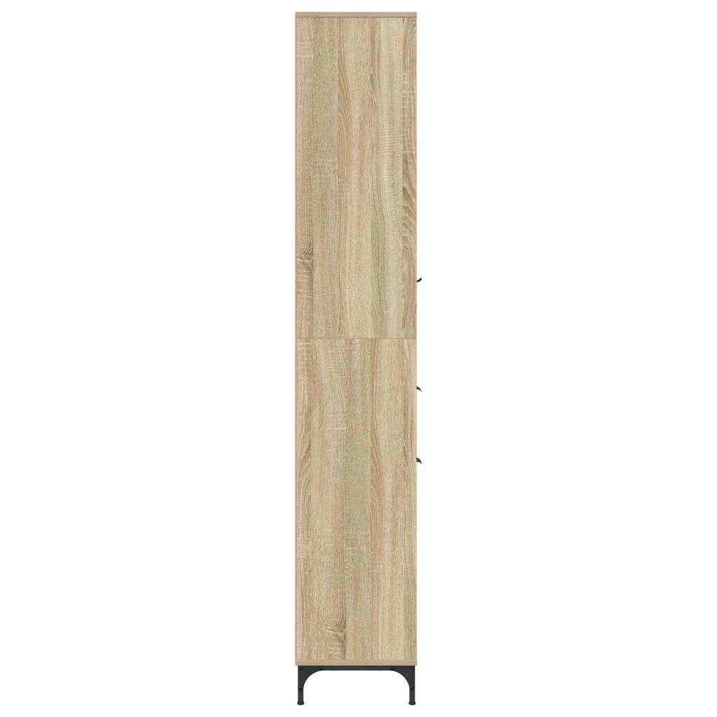 Bathroom Cabinet with Storage Sonoma Oak 31.5 X 33 X 190 Cm