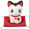 Yakushigama Nishiki-sai Bell Sound Money Beckoning Cat, Height 8cm, Atsuko Nishida, 7697