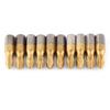 10 Pcs PH2 (Tip Size) Magnetic Screwdriver Bits Set 1/4 Inch Hex Shank Titanium Coated Phillips Screwdriver Bits Alloy Steel