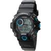 Crepha T-Sports Digital Watch Multifunctional 5ATM Water Resistant Stopwatch Large Screen Blue Men's Sports
