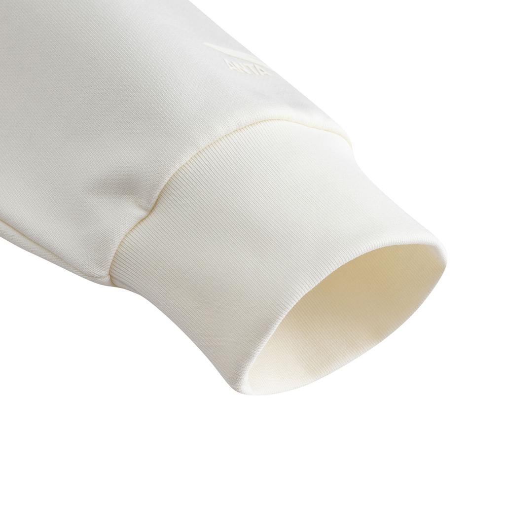 Anta Lifestyle Series Fashion Casual Loose Comfortable Campus Versatile Sports Pullover Top Casual Couple Sweatshirt Unisex Tops White 972618704-3