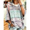 Women's Plus-Size Hooded Sweatshirt, Elegant Comfortable Simple Pattern Print,Fashionable and Versatile