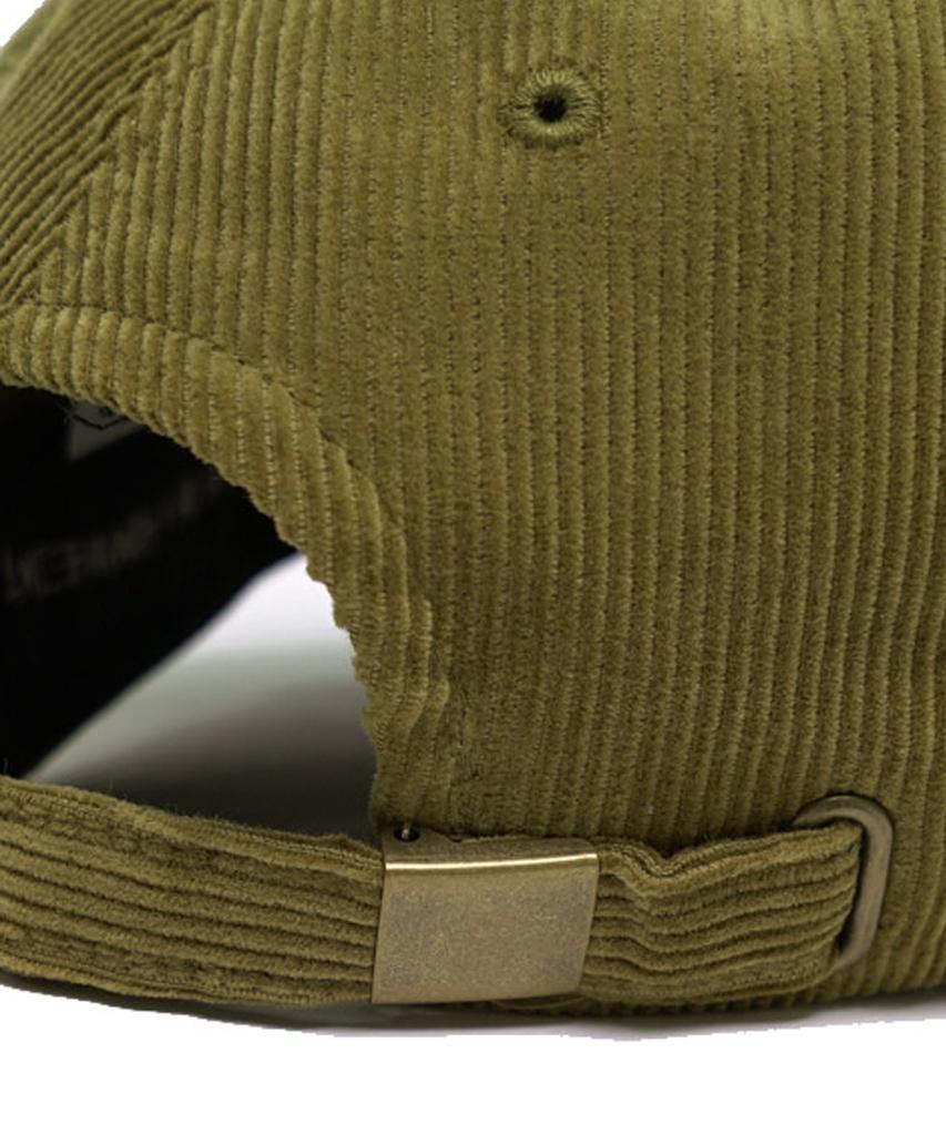 Aimnaseohyumeonbiing Basic Logo Corduroy Cap - Khaki