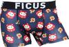 Feix Boxer Briefs with the Daruma Cat Size Christmas Gift Men's Happiness-Bringing Design, Men's Underwear, Quick-Drying, L, Navy,