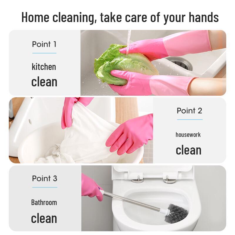Meiliya Durable Household Latex Gloves