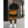 Summer T-shirt and Shorts Set 3D Printed Casual Beach Men's Sport Wear