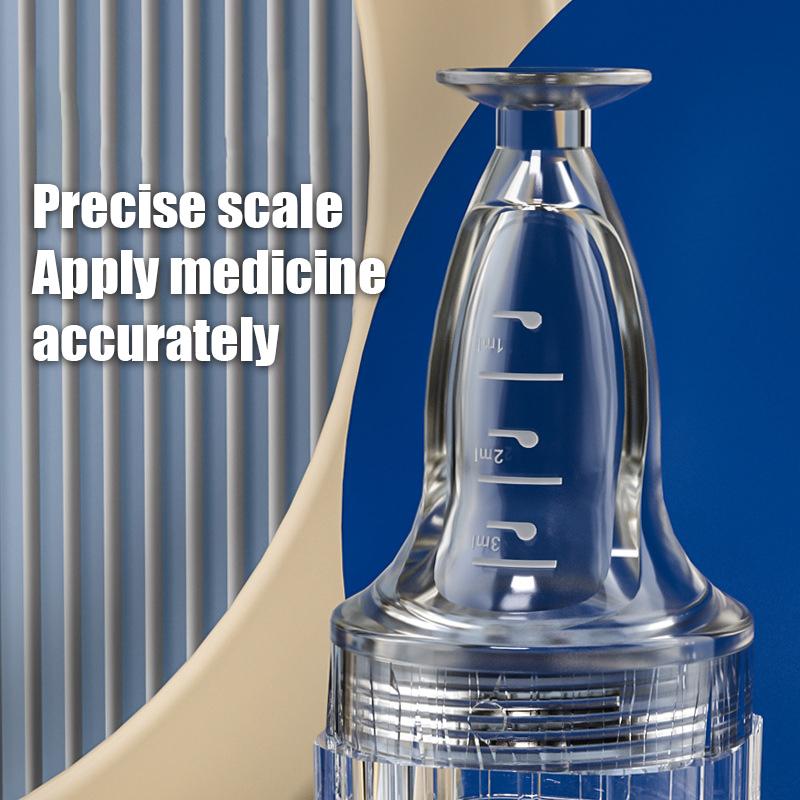 Šestijehelní aplikátor na pokožku hlavy Tekutý hřeben Kořeny vlasů Medicína Hřeben Vlasy pro růst vlasů Sérum s olejem Vyživující masážní přístroj