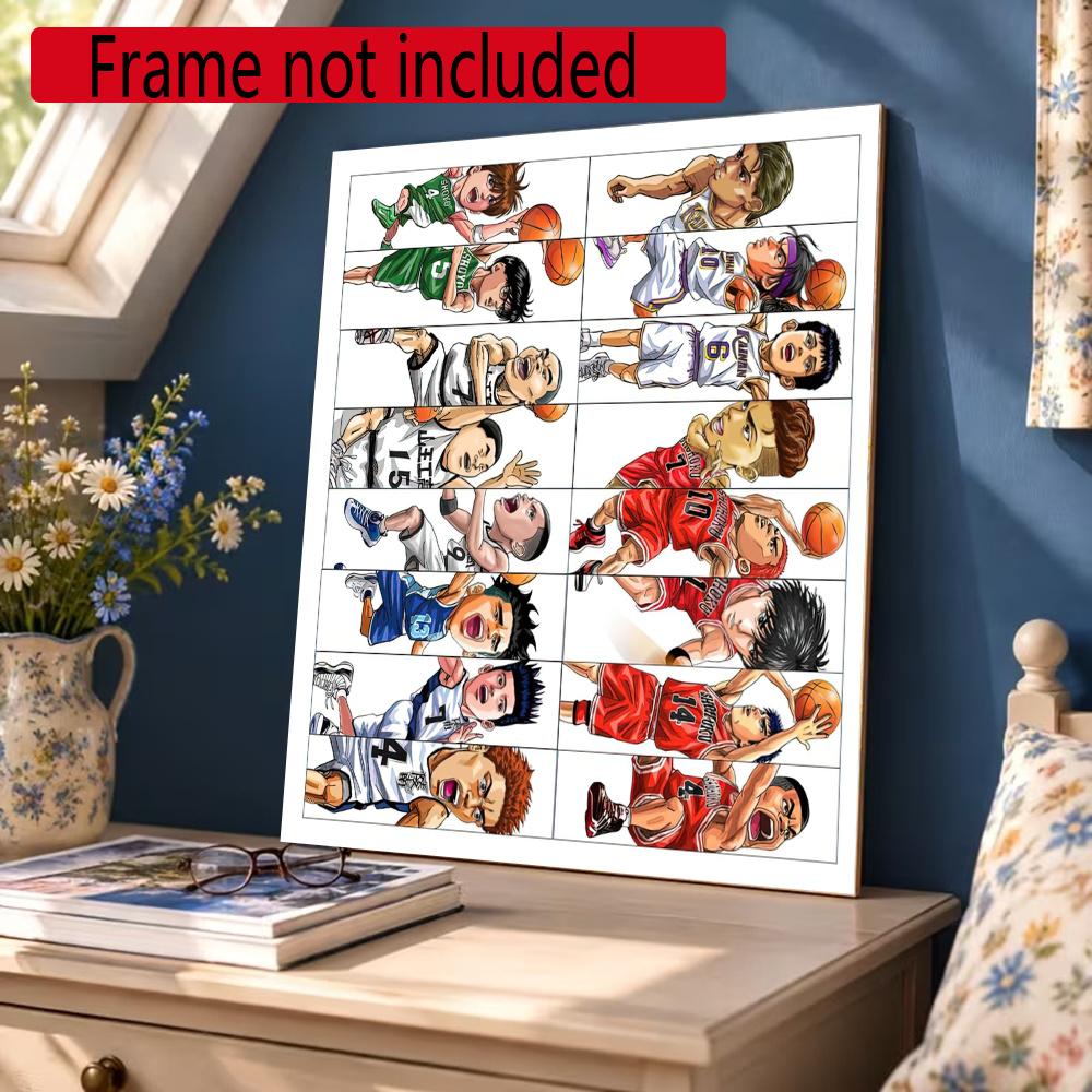 Sakuragi Basketball Dunk Diamond Painting Round Diamond Mosaic Rhinestones Diamond Embroidery Craft Kit Wall Decor Without Frame