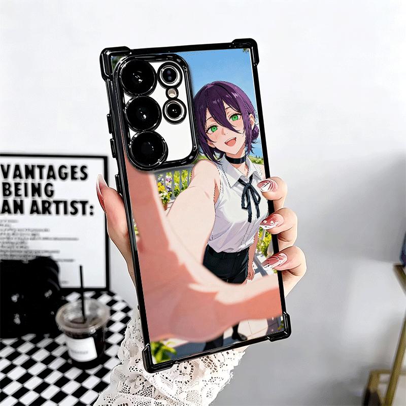 Anime Character R-Reze CSM Plating Phone Case For Samsung Galaxy S24 S25 FE S26 Edge S23 Ultra S22 S21 Plus S20 Anti-Fall Airaba