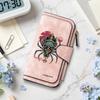 Cool Spider Printed Long Wallet Fashion Multi Card Slot Zipper Purse Casual Portable Daily Use Forever Wallet for Women Men