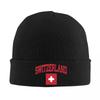Coat Of Arms Of Switzerland Flag Warm Knitted Cap Winter Knit Bonnet Hat Skullies Beanies Hip Hop Caps for Unisex