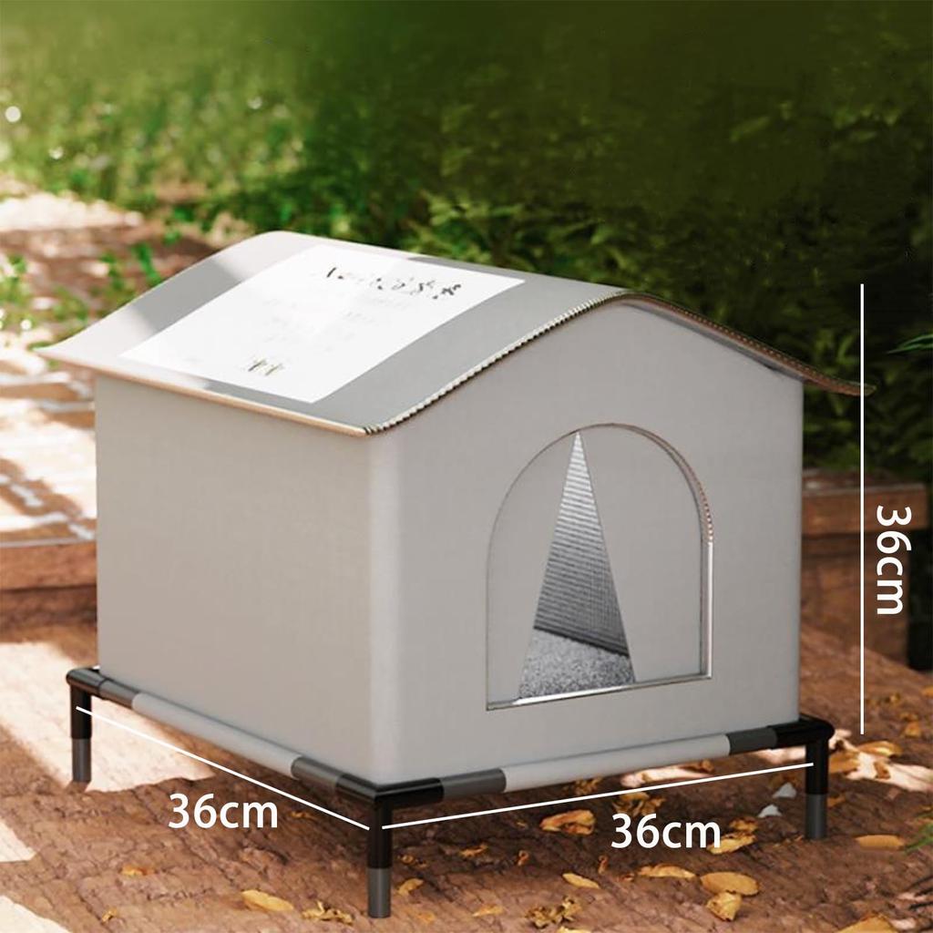 Laiqianle Outdoor Cat Outdoor Pet Weatherproof Stray Cat Cool In Warm In Pet House Winter Cat Closed Outdoor Pet Tent for Easy To Stray Cat Air Cat