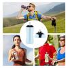 350ml Collapsible Silicone Water Bottle Leakproof Soft Flask For Running Marathon Hiking Cycling Foldable Portable Sports Water