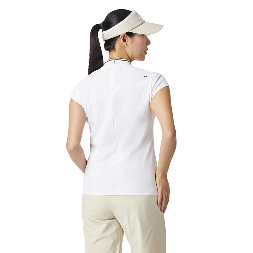 TaylorMade TM Basic C/S Mock, White, Size L, Women's, 2025SS UN672