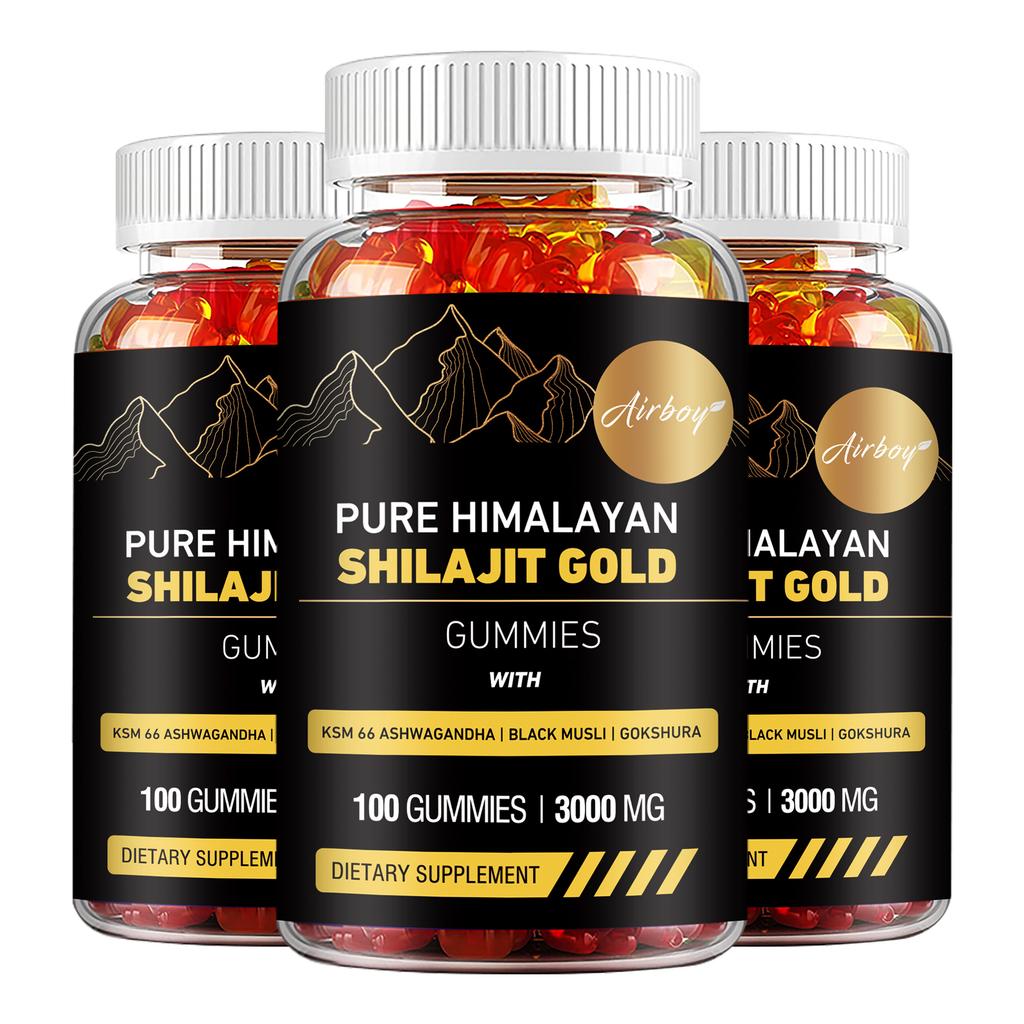 Gommose Pure Shiraji dell'Himalaya, 3000 mg per porzione, ricche di oligoelementi, biologiche, adatte sia per uomini che per donne.