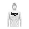 Long Sleeve Fishing Shirt With Hood Face Cover UV Protection Quick Dry Breathable Nylon Bass Pike Saltwater