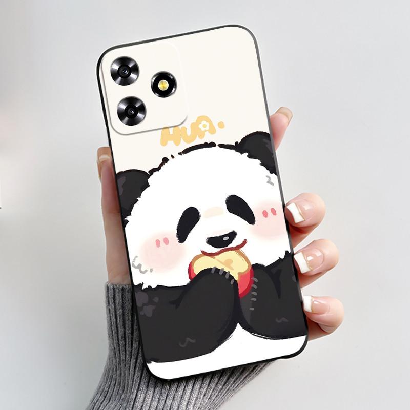 For ZTE V50 Design 4G V 50 Smart Case Cute Rabbit Black Soft Silicone Cover For ZTE Blade A73 4G Axon 50 Lite Phone Case Fundas